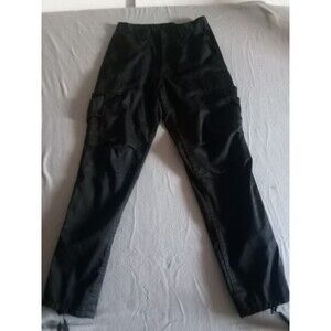 Advantex Mens Cargo Pants Black Size Small Military Style Adjustable Waist